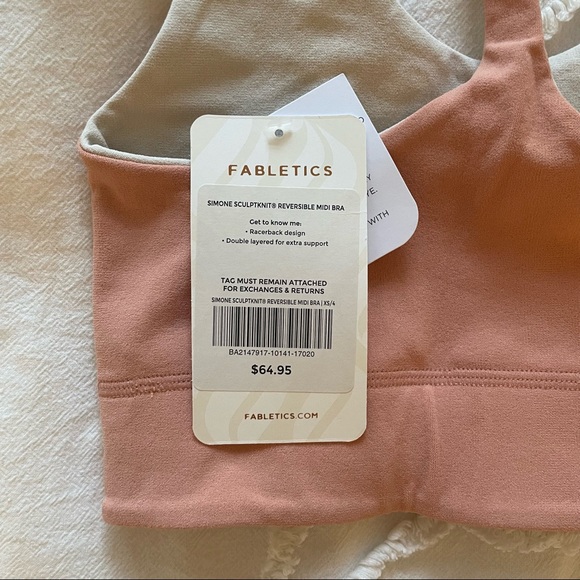 fabletics // simone sculpt knit reversible midi bra - Picture 4 of 10